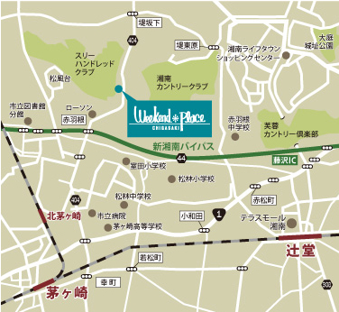 weekendplace茅ヶ崎　地図